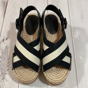 Marc Fisher LTD Glenna 3 platform wedge espadrille sandal